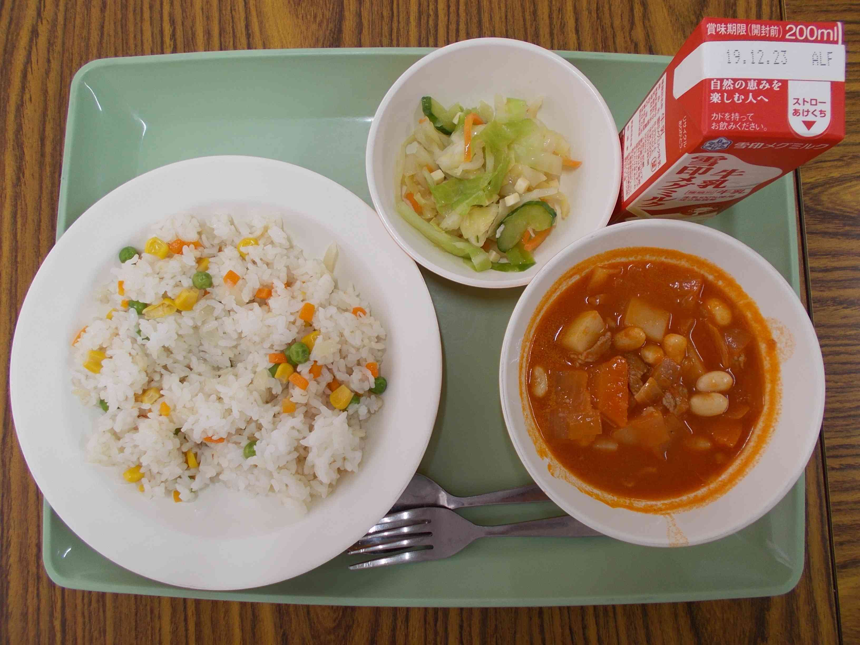 給食情報 本日の給食 江東区立第三亀戸中学校